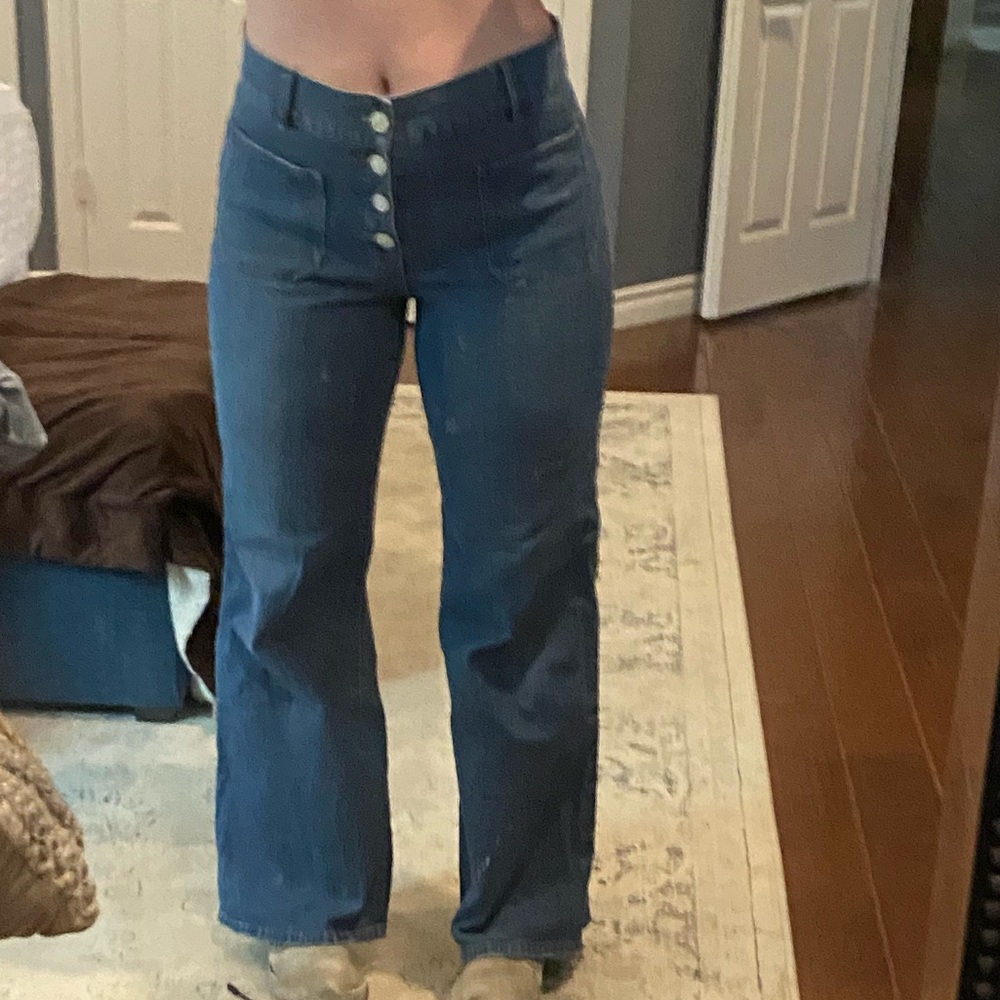 Vintage high rise Ralph Lauren flare jeans